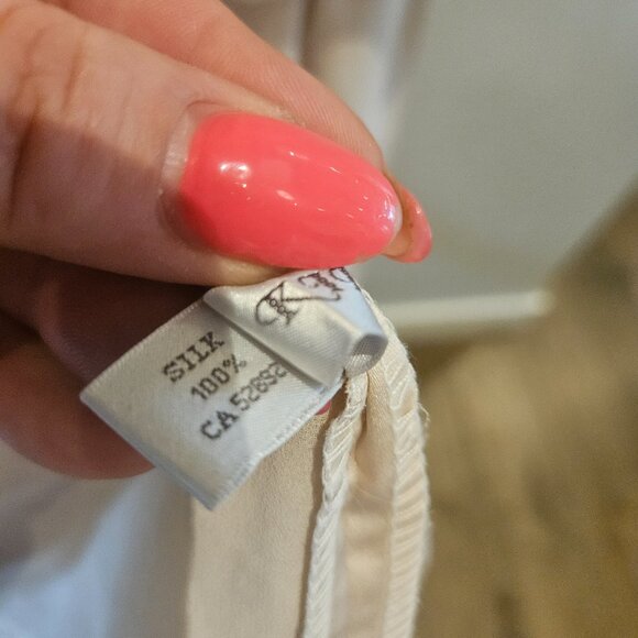 Vintage Silk Champange Colour Mini Dress - Picture 8 of 8